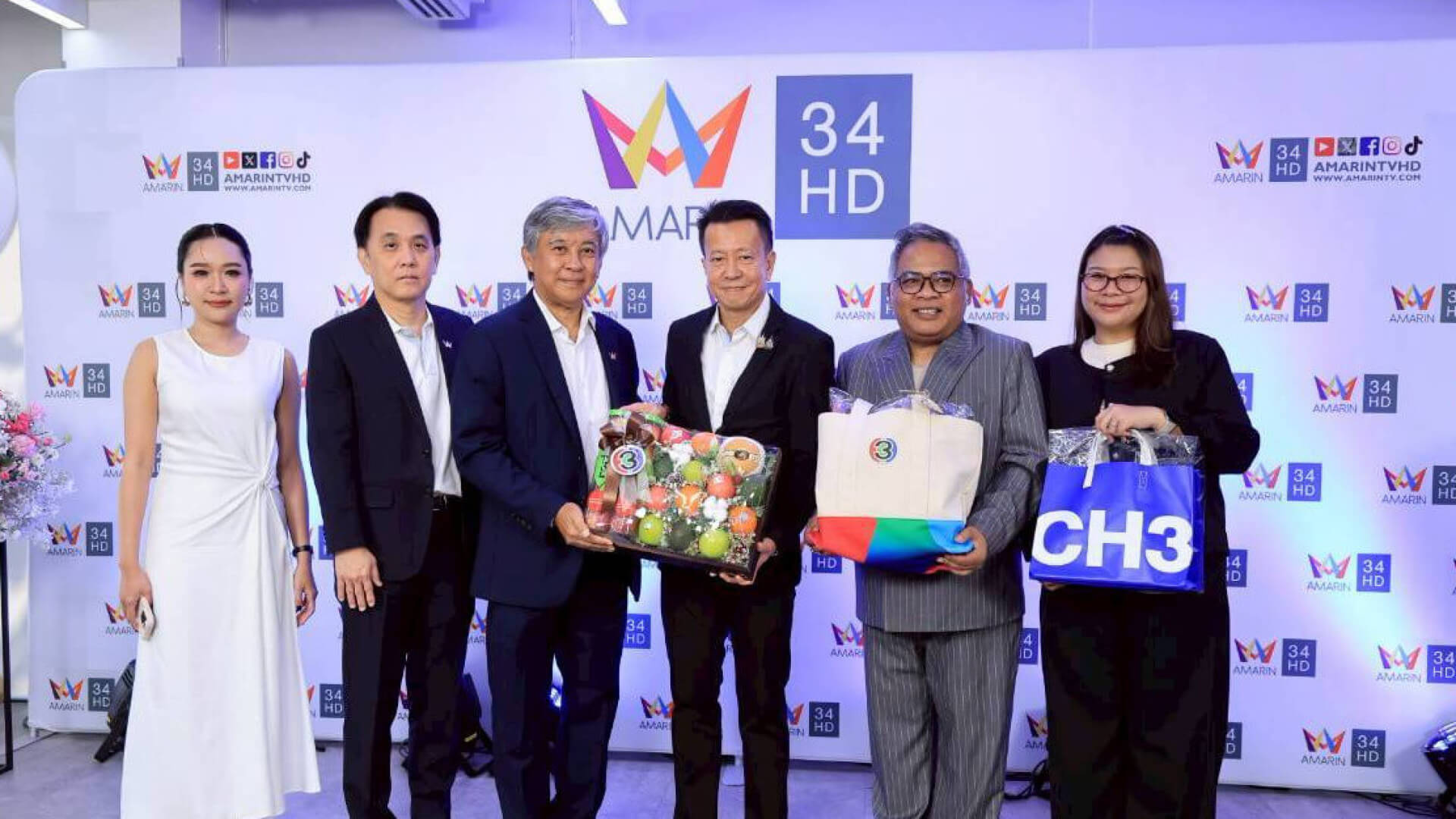ช่อง 3 ร่วมแสดงความยินดีในวาระครบรอบ 12 ปี อมรินทร์ทีวี